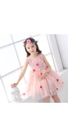 Little Big Girls Summer Embroidered Flower Dress Girl Birthday Party Princess Dress for Wedding Little Big Girls Summer Embroidered Flower Dress Girl Birthday Party Princess Dress for Wedding